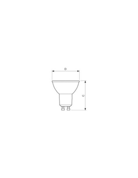 Λάμπα LED spot 4-50W GU10 865 DIMMABLE ΓΕΝΙΚΗΣ ΧΡΗΣΗΣ MR16465D
