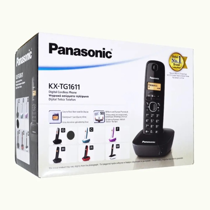 Ασύρματη τηλεφωνική συσκευή ασημί TG1611 silver PANASONIC