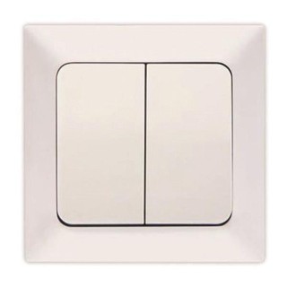 Διακόπτης χωνευτός K/R λευκός NEAD/EUROLAMP EUROLAMP 152-12002