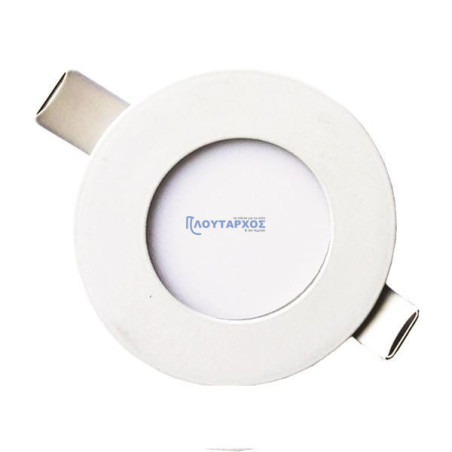 Φωτιστικό χωνευτό led slim Φ85 3W 4000K λευκό EUROLAMP EUROLAMP 145-68601
