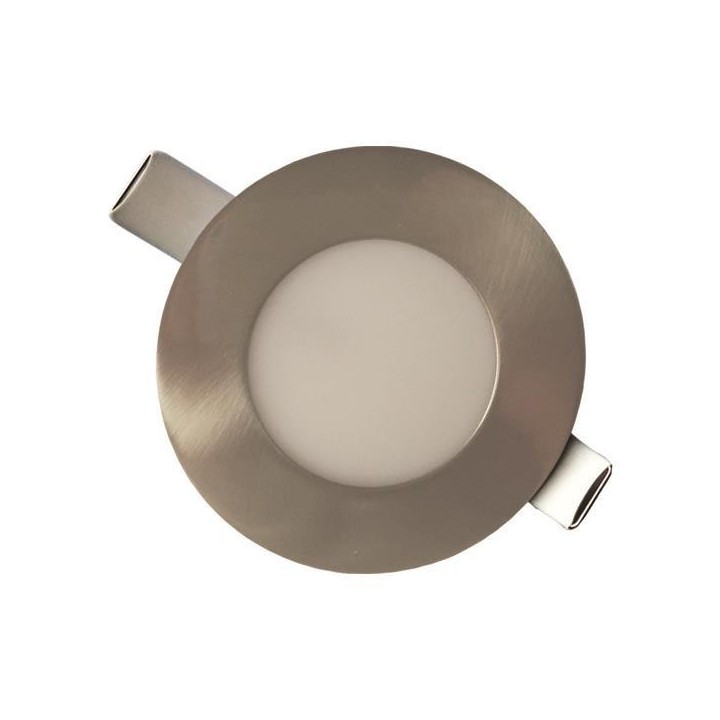 Φωτιστικό χωνευτό led slim Φ85 3W 4000K ασημί EUROLAMP EUROLAMP 145-68604