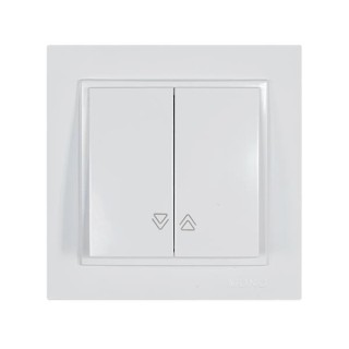 Μπουτόν ρολλών χωνευτός λευκός MONO EUROLAMP DYH0013