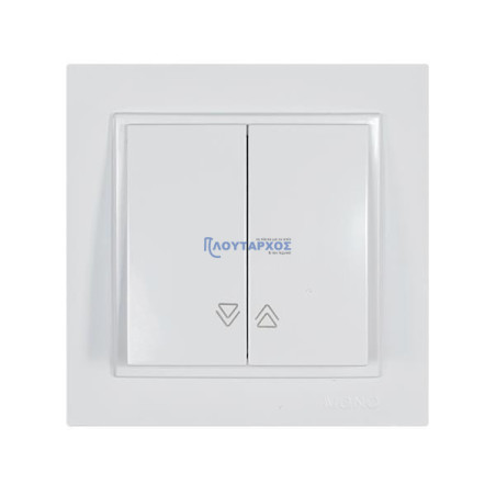 Μπουτόν ρολλών χωνευτός λευκός MONO EUROLAMP DYH0013
