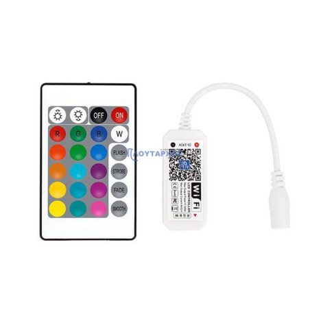 Ασύρματο controller rf wifi και Bluetooth RGBW DC5-24V, 4CH EUROLAMP ΓΕΝΙΚΗΣ ΧΡΗΣΗΣ 145-70621