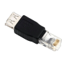 Μούφα σύνδεσης USB 2.0 θηλυκό σε RJ45 αρσενικό
