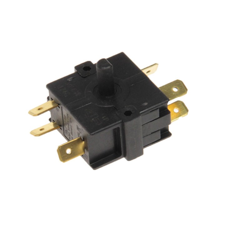 Διακόπτης περιστροφικός με άξονα (0+2 θέσεων, 3 επαφών) αερόθερμου ΓΕΝΙΚΗΣ ΧΡΗΣΗΣ