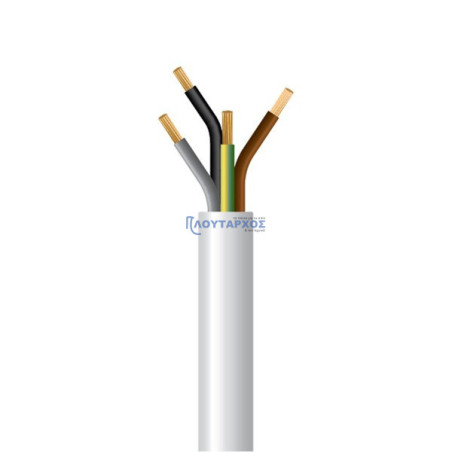 Καλώδιο εύκαμπτο H05VV-F 4x1,0mm² ΓΕΝΙΚΗΣ ΧΡΗΣΗΣ KAL0410