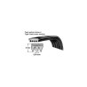 Ιμάντας ραβδωτός πλυντηρίου ρούχων 1161 J5 BRANDT BRANDT PRIMJ0024