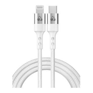 Καλώδιο φόρτισης και μεταφοράς δεδομένων Type-C σε Lightning 1m λευκό  TYPECLIGHT