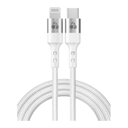 Καλώδιο φόρτισης και μεταφοράς δεδομένων Type-C σε Lightning 1m λευκό TYPECLIGHT