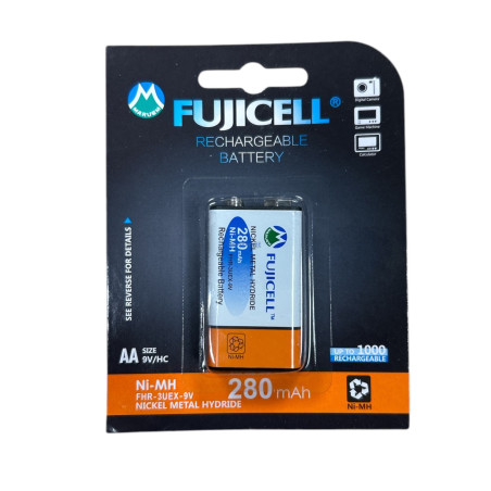 Επαναφορτιζόμενη μπαταρία Νi-MH 280mAh 9V FUJICELL FUJICELL 9V280
