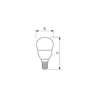 Λάμπα led σφαιρική 7W E14 G45 6500Κ PHILIPS PHILIPS G45765E14PH