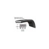 Ιμάντας 1208 J5 ραβδωτός πλυντηρίου ρούχων BRANDT/WHIRLPOOL BRANDT PRIMJ0030