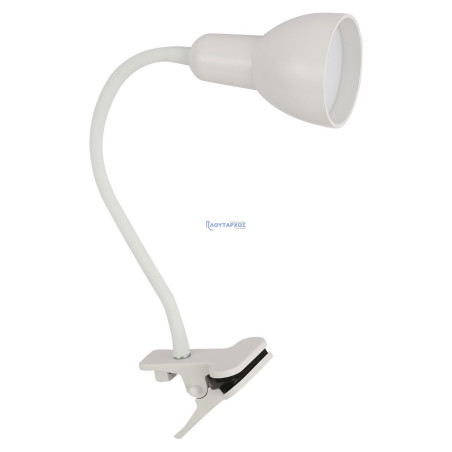 Πορτατιφ γραφειου Led 5W Smd 400Lm 4000K λευκο με μανταλάκι ΓΕΝΙΚΗΣ ΧΡΗΣΗΣ PGL0019