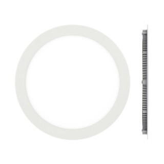 Φωτιστικό χωνευτό led slim Φ240 24W 4000K λευκό EUROLAMP 044115