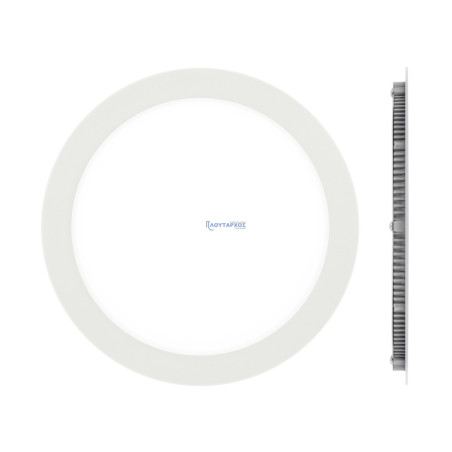 Φωτιστικό χωνευτό led slim Φ240 24W 4000K λευκό EUROLAMP 044115