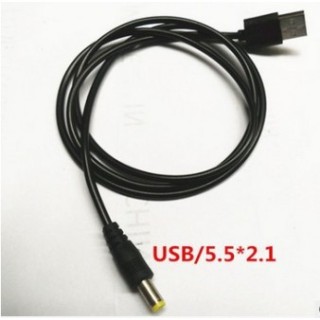 Καλώδιο τροφοδοσίας USB σε DC 2.1X5.5mm μαύρο ΓΕΝΙΚΗΣ ΧΡΗΣΗΣ ΓΕΝΙΚΗΣ ΧΡΗΣΗΣ PTUSB0003