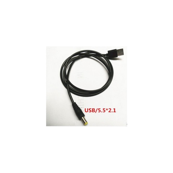 Καλώδιο τροφοδοσίας USB σε DC 2.1X5.5mm μαύρο ΓΕΝΙΚΗΣ ΧΡΗΣΗΣ ΓΕΝΙΚΗΣ ΧΡΗΣΗΣ PTUSB0003