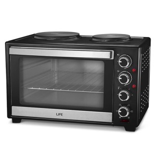 Ηλεκτρονικό κουζινάκι 30 λίτρων με 2 εστίες μαύρο LIFE LIFE KOUZINAKI302