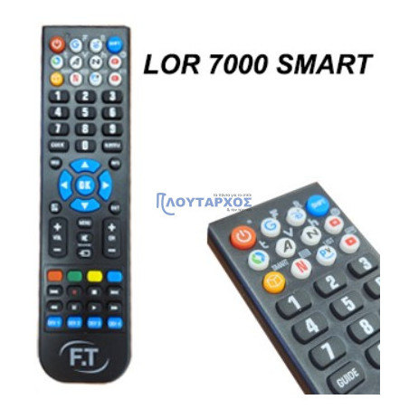 Universal Τηλεχειριστήριο LOR-7000 για CD-DVD Players , Τηλεοράσεις και Ψηφιάκους Δέκτες ΓΕΝΙΚΗΣ ΧΡΗΣΗΣ LOR-4000