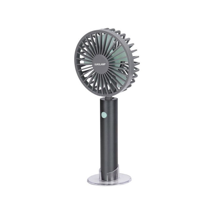 copy of Επιτραπέζιος – χειρός ανεμιστήρας επαναφορτιζόμενος μώβ χρώματος με σύνδεση USB και βάση κινητού EUROLAMP EUROLAMP 30...
