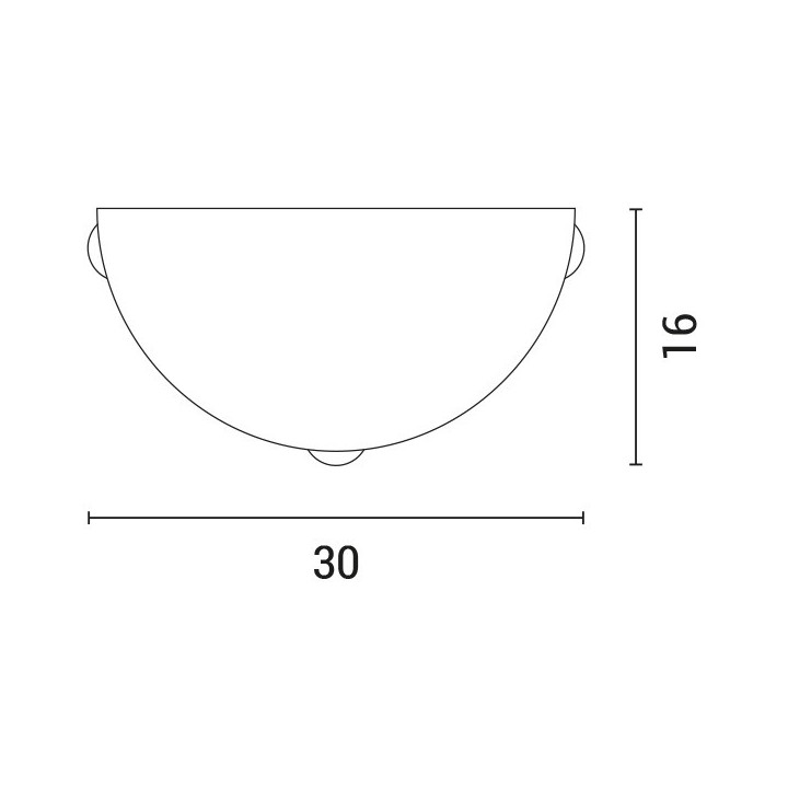 Απλίκα τοίχου Φ30 E27 μελί-μπρονζέ EUROLAMP EUROLAMP 145-22413