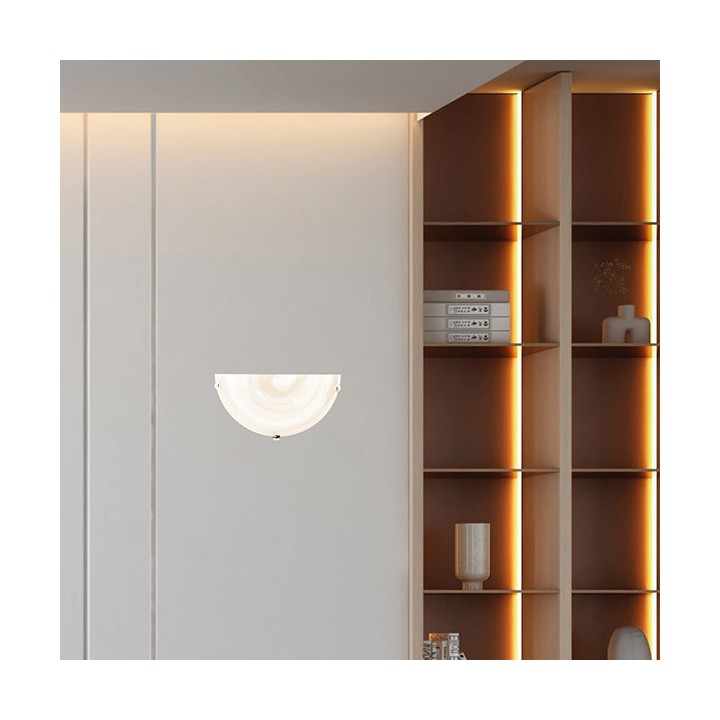 Απλίκα τοίχου Φ30 E27 μελί-μπρονζέ EUROLAMP EUROLAMP 145-22413