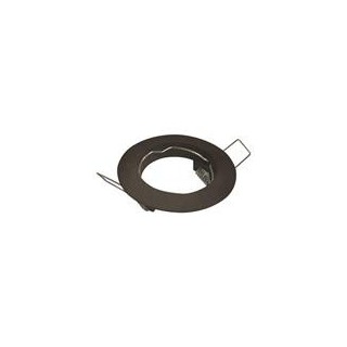 Σπότ σταθερό χωνευτό για GU10 λαμπτήρες μαύρο EUROLAMP 147-55617