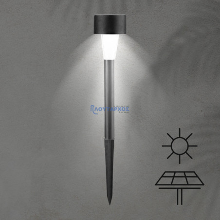 Σποτ φωτιστικό ηλιακό κήπου καρφωτό μαύρο EUROLAMP EUROLAMP 145-20853