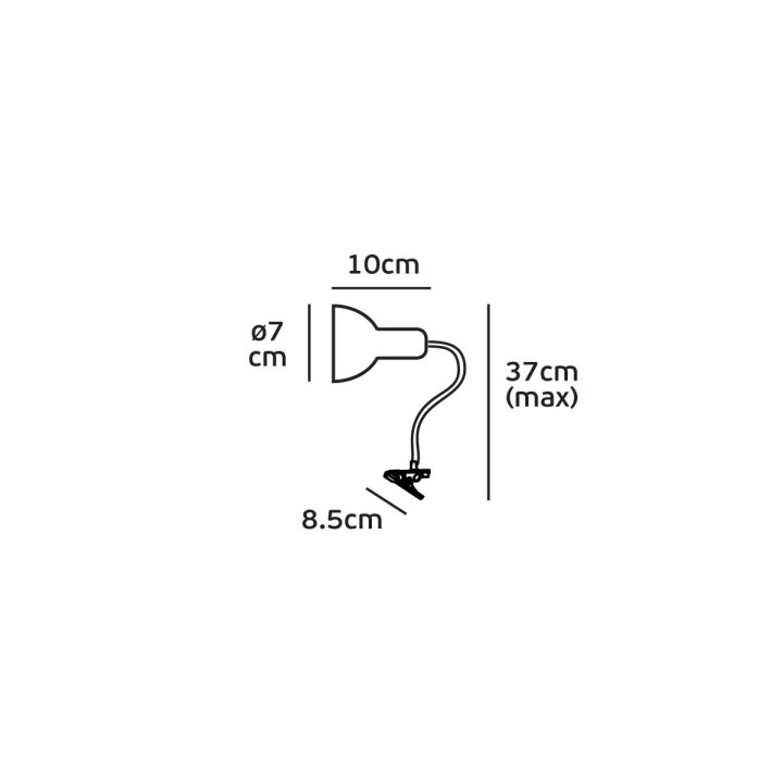 Πορτατιφ γραφειου Led 5W Smd 400Lm 4000K μαύρο με μανταλάκι ΓΕΝΙΚΗΣ ΧΡΗΣΗΣ PGL0019B