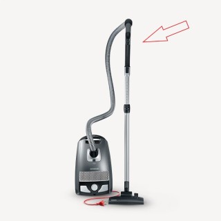 Χειρολαβή ράμφος ηλεκτρικής σκούπας SEVERIN original BOSCH SKXIR0016