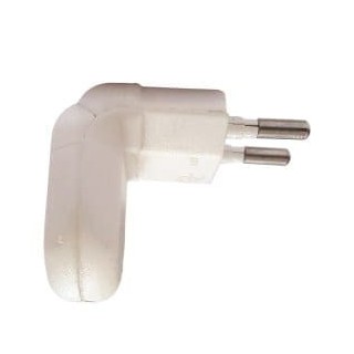 Φίς γωνιακό διπολικό απλό αρσενικό λευκό ΓΕΝΙΚΗΣ ΧΡΗΣΗΣ ΓΕΝΙΚΗΣ ΧΡΗΣΗΣ FIS0008G