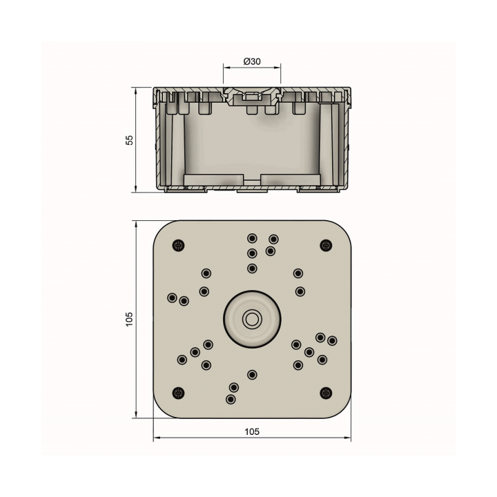 copy of Στεγανό κουτί εξωτερικό με  τάπες ΓΕΝΙΚΗΣ ΧΡΗΣΗΣ
