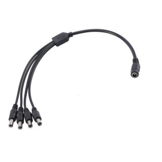 Καλώδιο splitter από 1 θηλυκό βύσμα ρεύματος σε 4 αρσενικά, 5.5x2.1mm ΓΕΝΙΚΗΣ ΧΡΗΣΗΣ DC5.521