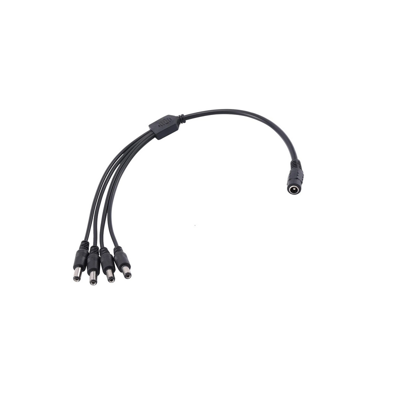 Καλώδιο splitter από 1 θηλυκό βύσμα ρεύματος σε 4 αρσενικά, 5.5x2.1mm ΓΕΝΙΚΗΣ ΧΡΗΣΗΣ DC5.521