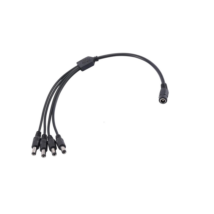 Καλώδιο splitter από 1 θηλυκό βύσμα ρεύματος σε 4 αρσενικά, 5.5x2.1mm ΓΕΝΙΚΗΣ ΧΡΗΣΗΣ DC5.521