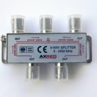 Διακλαδωτής μεταλλικός τύπου F 1 πρός 4  TAFF0003