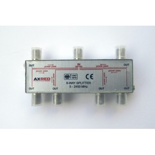 Διακλαδωτής μεταλλικός τύπου F 1 πρός 6  TAFF0004