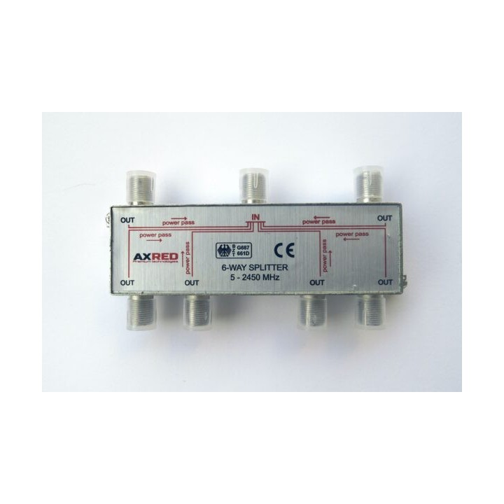 Διακλαδωτής μεταλλικός τύπου F 1 πρός 6 OPTICUM