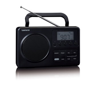 Φορητό ραδιοφωνο με LCD οθόνη μαύρο LENCO  246-0011