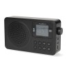 Φορητό ραδιοφωνο επαναφορτιζόμενο με LCD οθόνη μαύρο