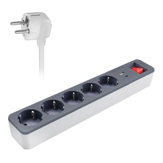 Πεντάπριζο γωνιακό χωρίς καλώδιο με διακόπτη EUROLAMP 147-62026 | p...