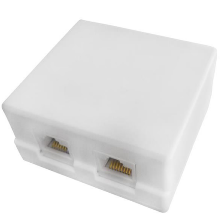 EUROLAMP Πρίζα εξωτερική μονή DATA RG45 CAT-6e ΓΕΝΙΚΗΣ ΧΡΗΣΗΣ 147-1...