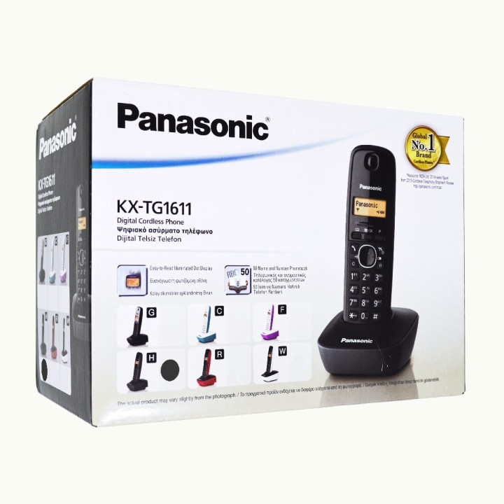 PANASONIC Ασύρματη τηλεφωνική συσκευή ασημί TG1611 silver PANASONIC...