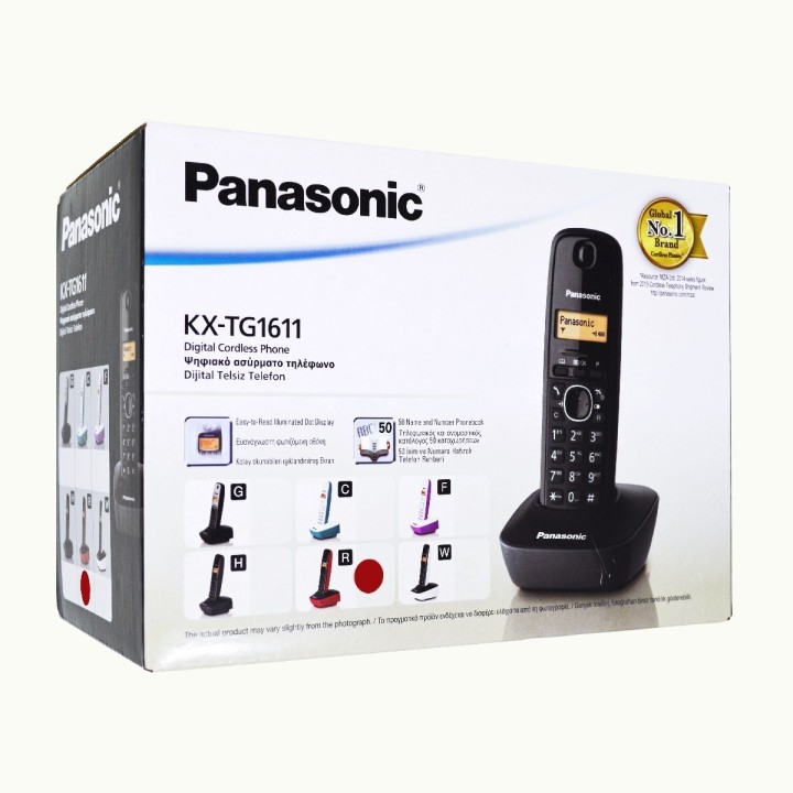 Ασύρματη τηλεφωνική συσκευή ασημί TG1611 silver PANASONIC