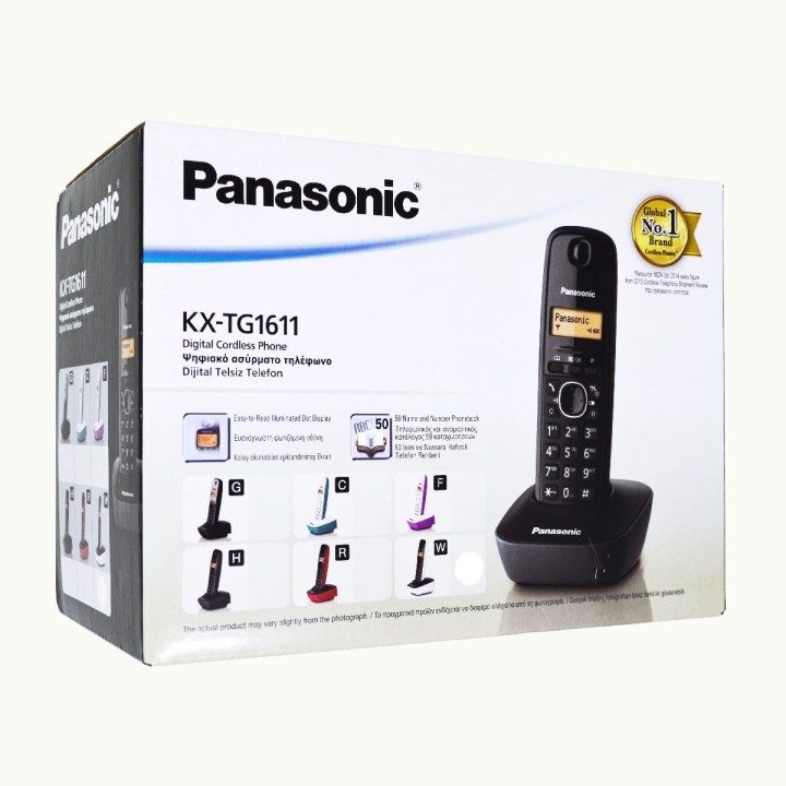 PANASONIC Ασύρματη τηλεφωνική συσκευή ασημί TG1611 silver PANASONIC...