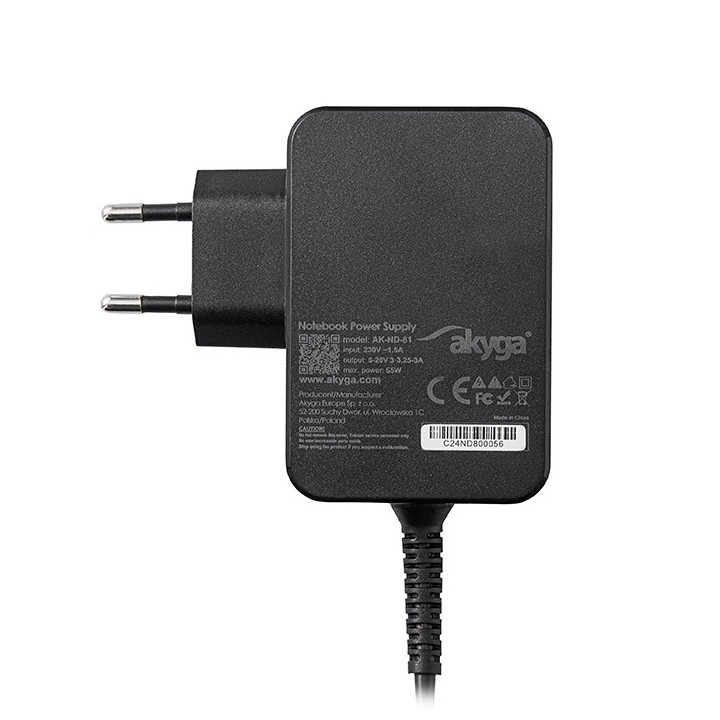 AKYGA Τροφοδοτικό για laptop Asus, Lenovo και Toshiba, 19V/4.74A, 9...