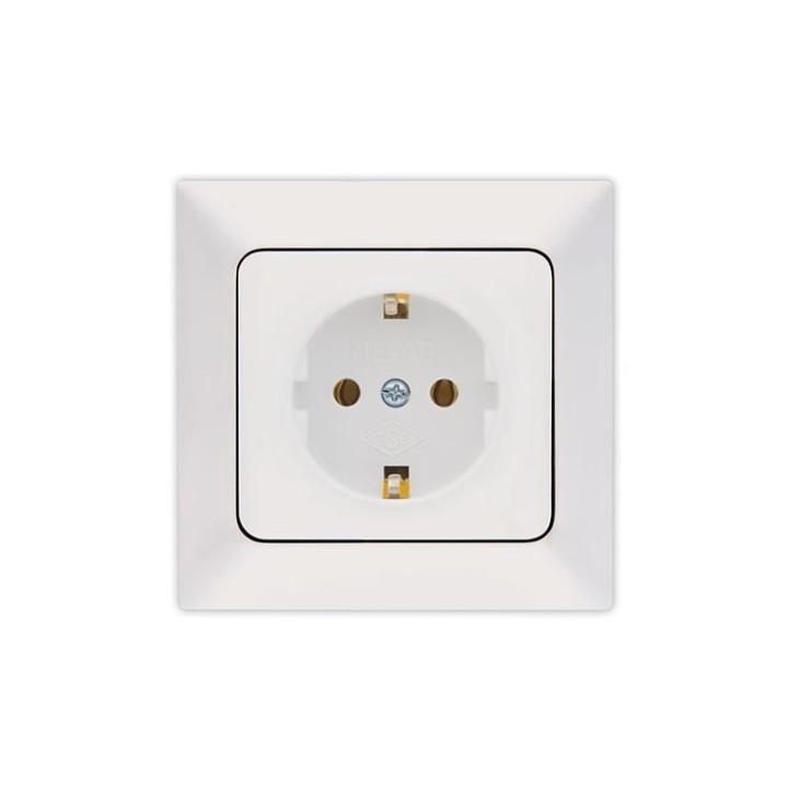 ANESTECH white flush-mounted socket