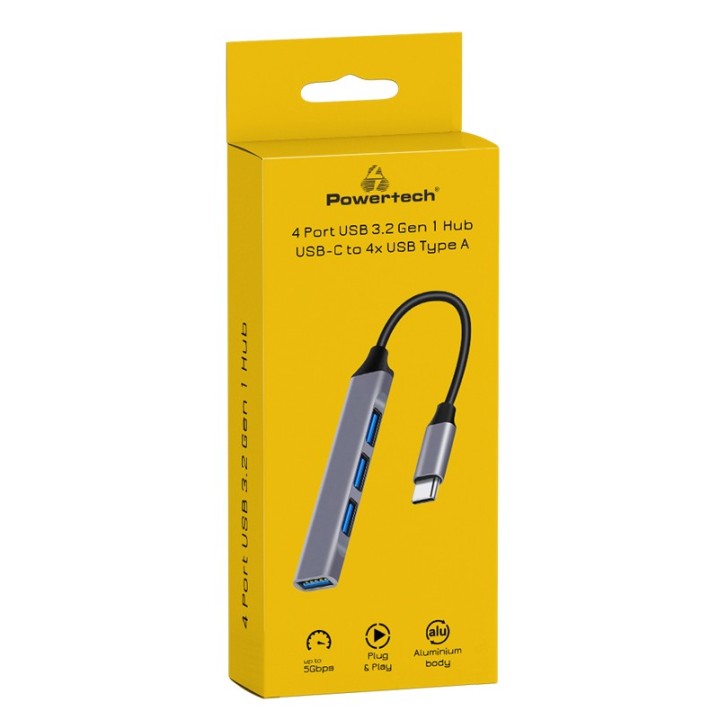 USB 3.0 Hub 4-port cable, gray