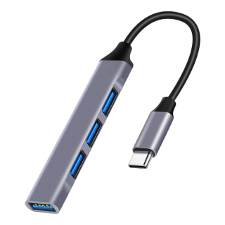 USB 3.0 Hub 4-port cable, gray